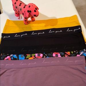 Bundle NWT VS Pink Logo BoyShorts Large